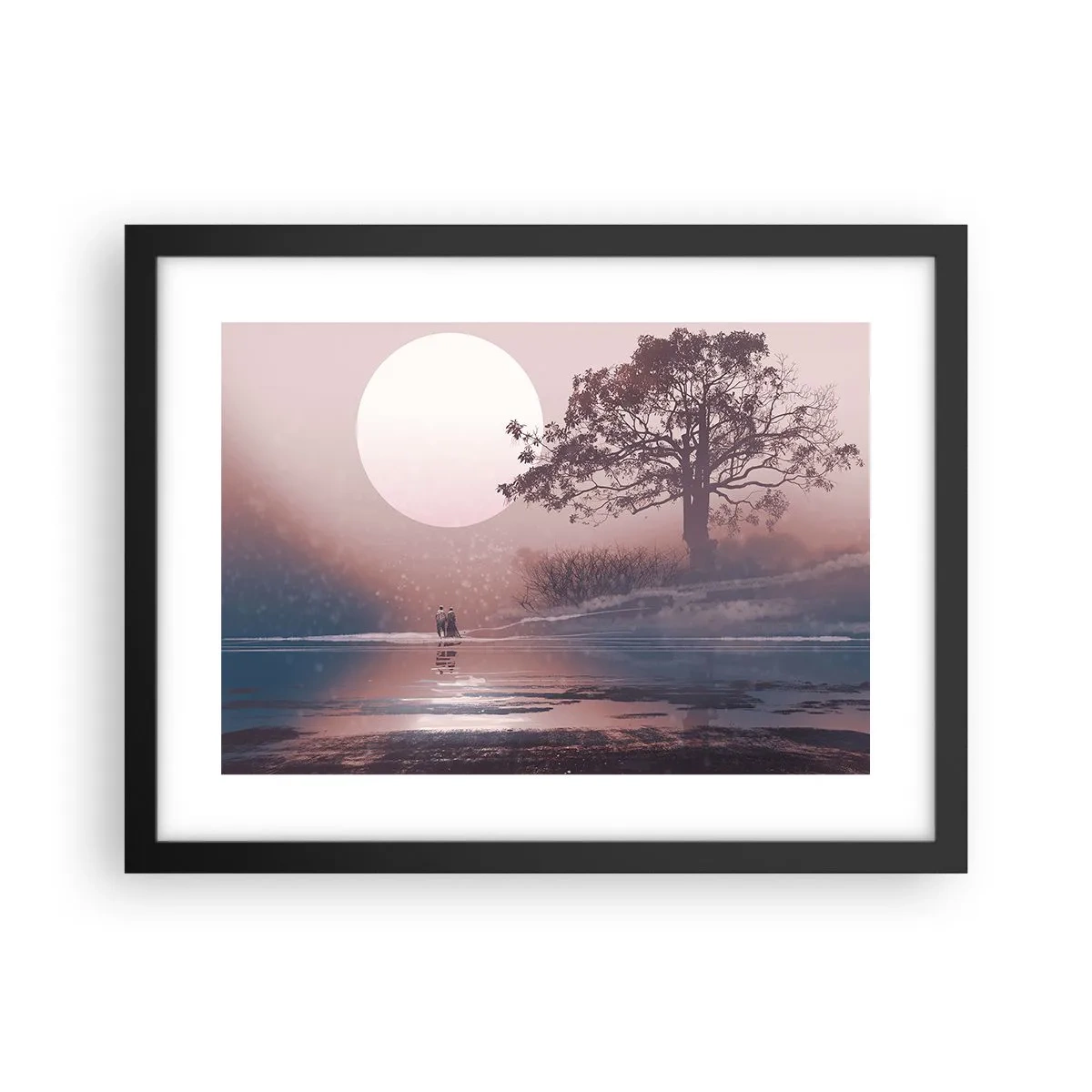 Plakát v černém rámu - Noční zázraky - 40x30 cm