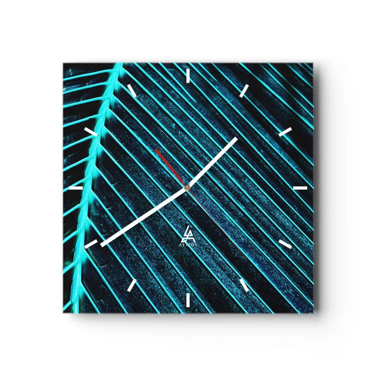 Nástěnné hodiny - Textura zeleně - 30x30 cm