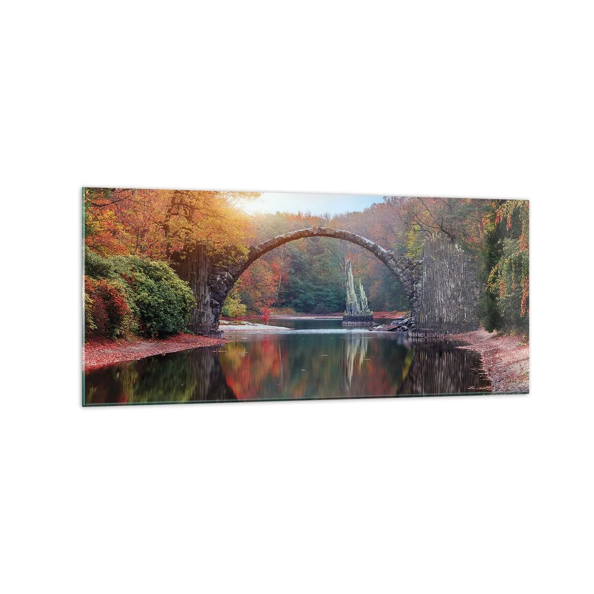 Obraz na skle - Za zrcadlem - 120x50 cm