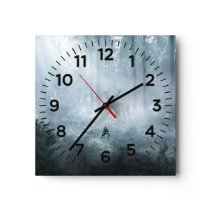 Nástěnné hodiny - Ranní obchůzka sídliště - 40x40 cm