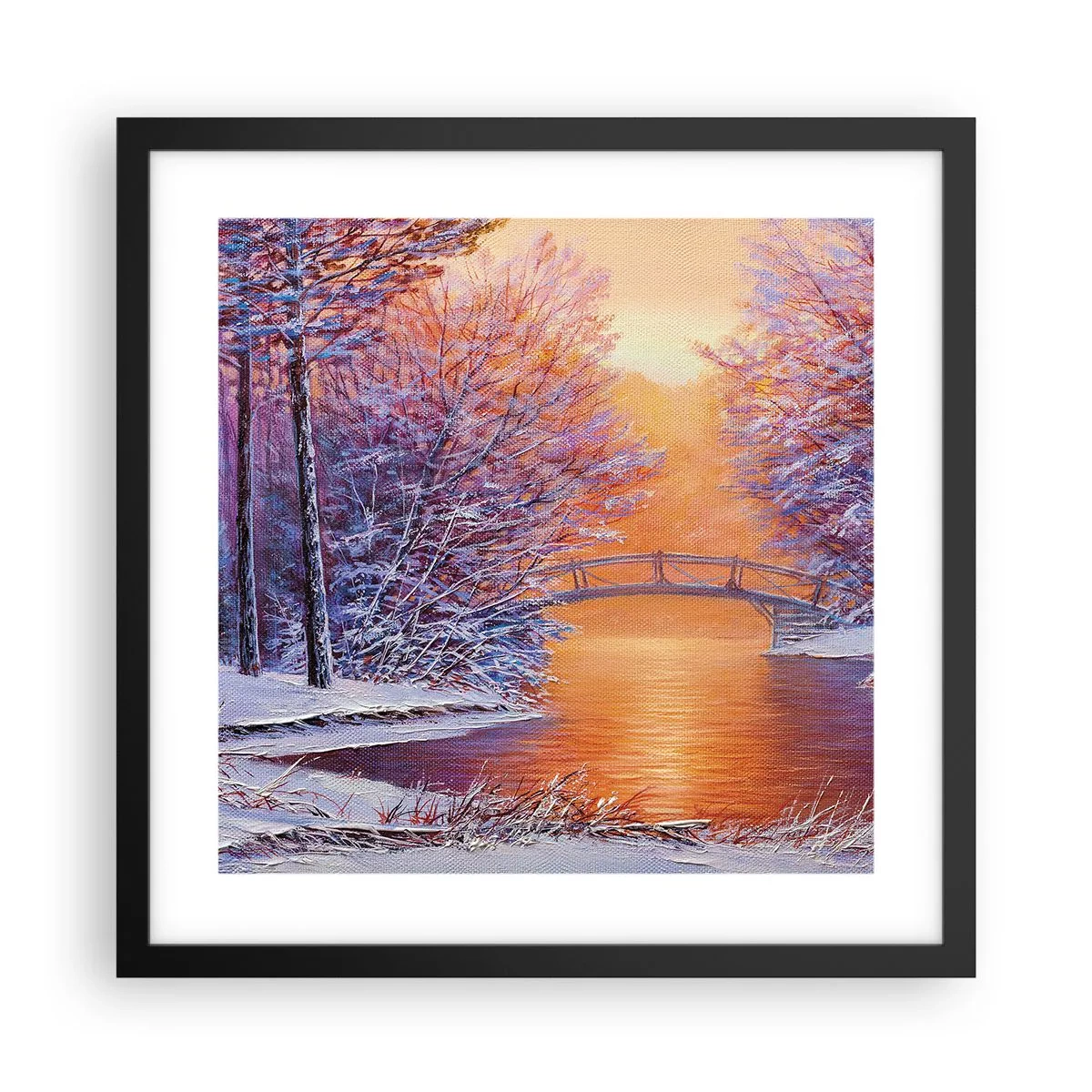 Plakát v černém rámu - Sejdeme se zde - 40x40 cm