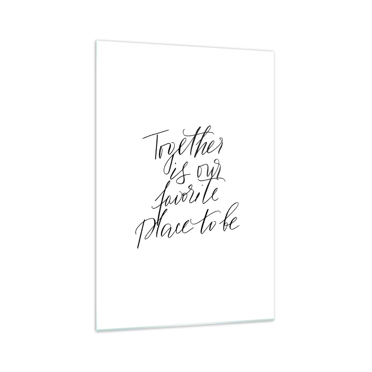 Obraz na skle - Cítíte to také? - 70x100 cm