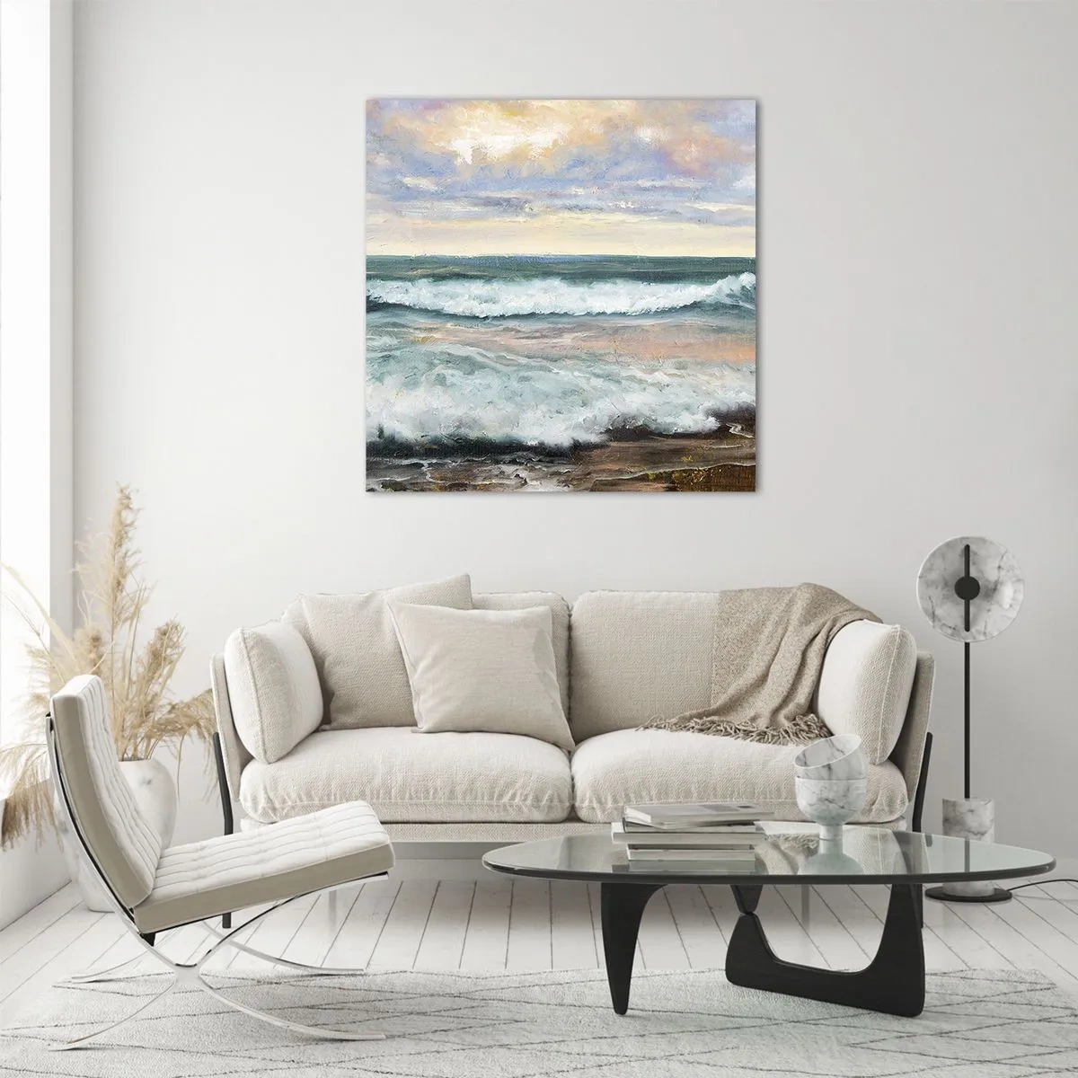 Obraz na skle - Tady uhladíš duši - 60x60 cm