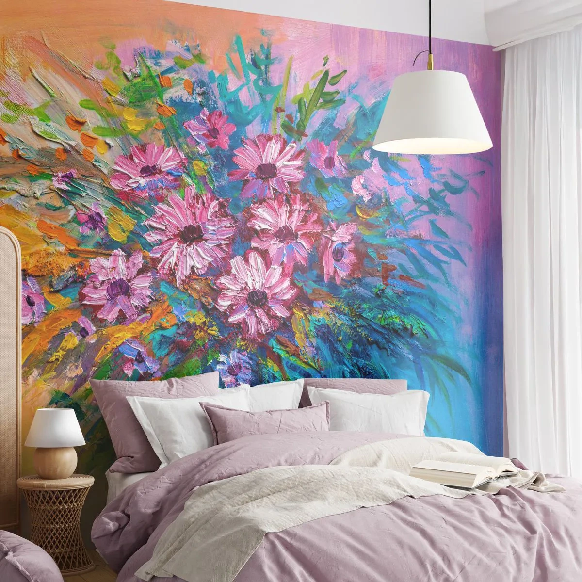 Fototapeta Premium Canvas - Energie života - Květiny, Kytice květin, Zahrada - 250x175 cm