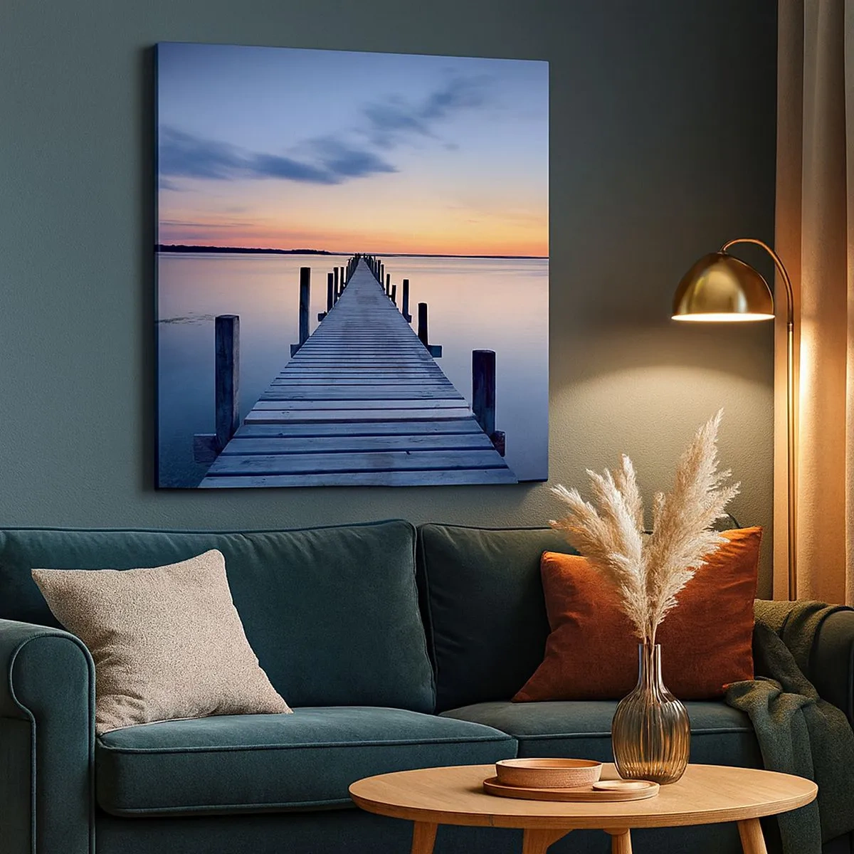 Obraz na plátně - Klid příjemného soumraku - 30x30 cm