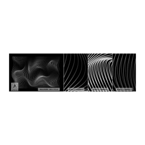 Fototapeta Vzorek Standard Eco - Tanec světla v prostoru - 3D, Čáry, Moderní - 100x30 cm