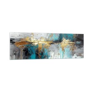 Obraz na skle - Všechno plyne - 160x50 cm