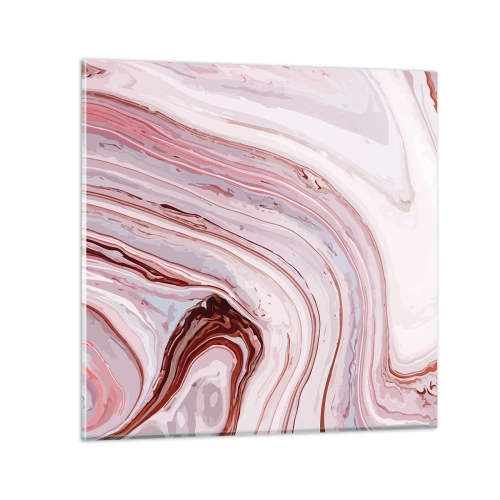 Obraz na skle - Rovně, potom vpravo dolů - 70x70 cm