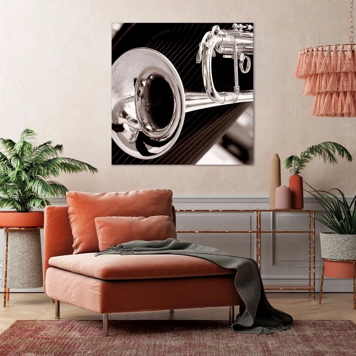 Obraz na plátně - Hudební cestování do 30. let - 40x40 cm