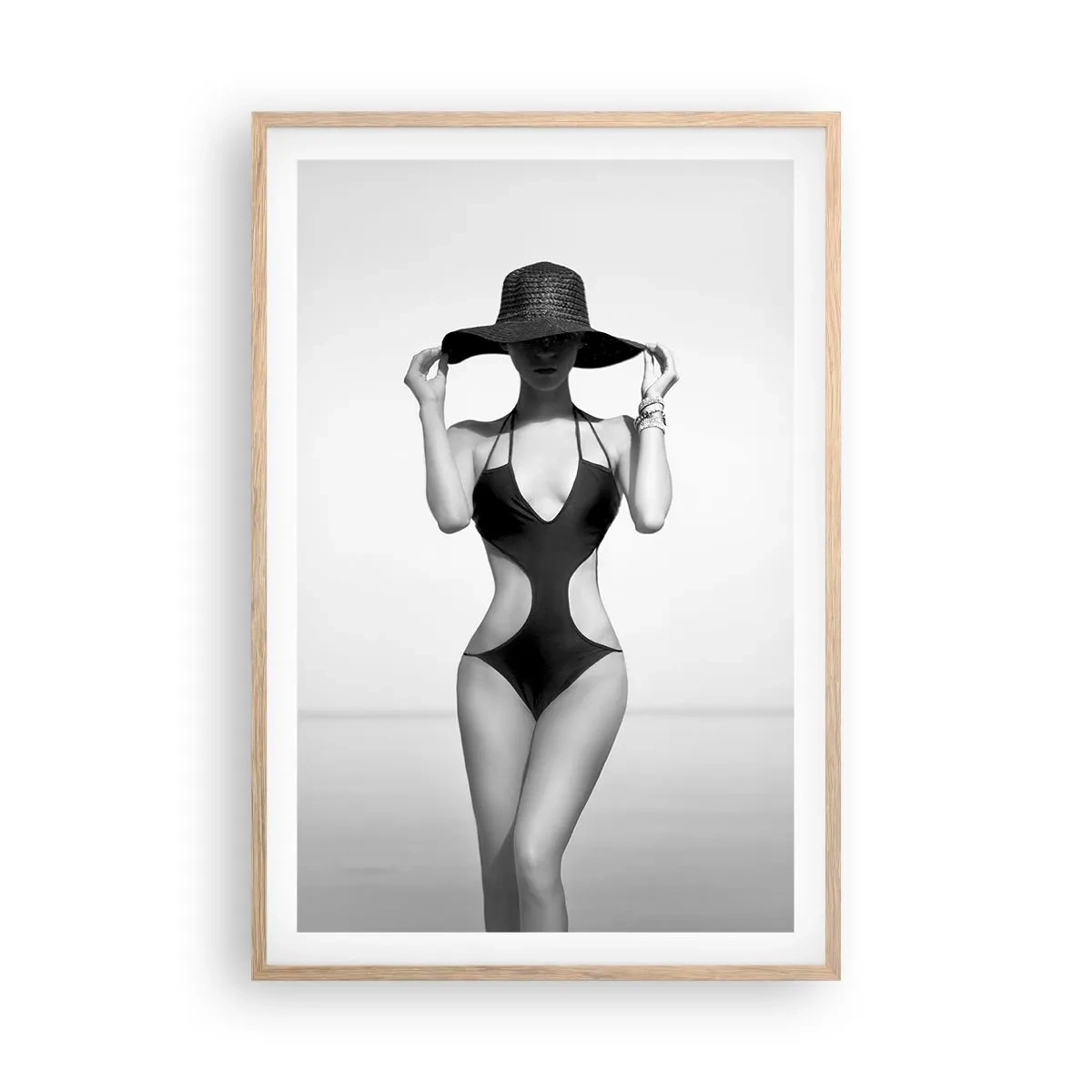 Plakát v rámu světlý dub - Jmenuji se: Elegance - 61x91 cm