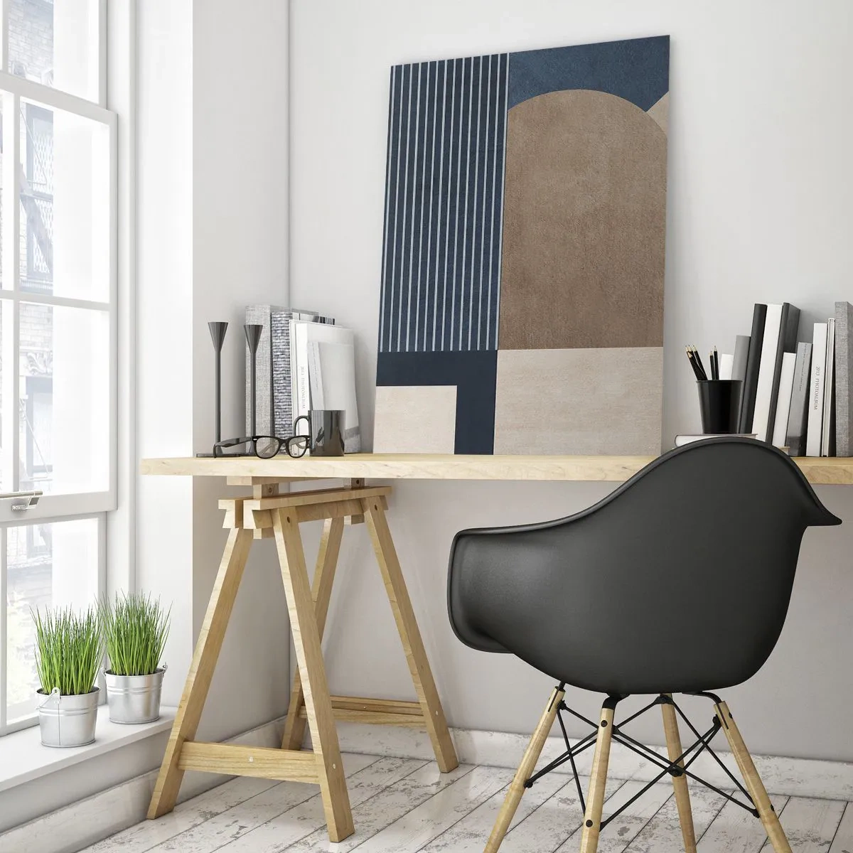 Obraz na skle - Kompozice jednoduchosti a kulatosti - 50x70 cm