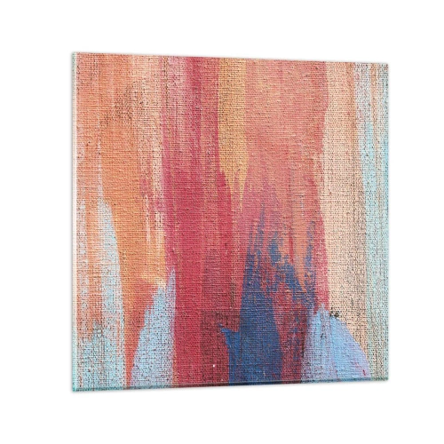 Obraz na skle - Stékat duhou - 30x30 cm