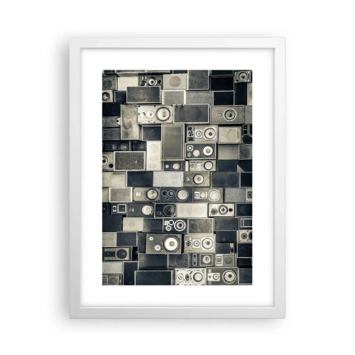 Plakát v bílém rámu - A vše je v pořádku - 30x40 cm