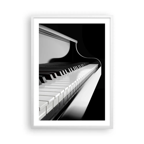 Plakát v bílém rámu - Harmonie tvarů a barev - 50x70 cm