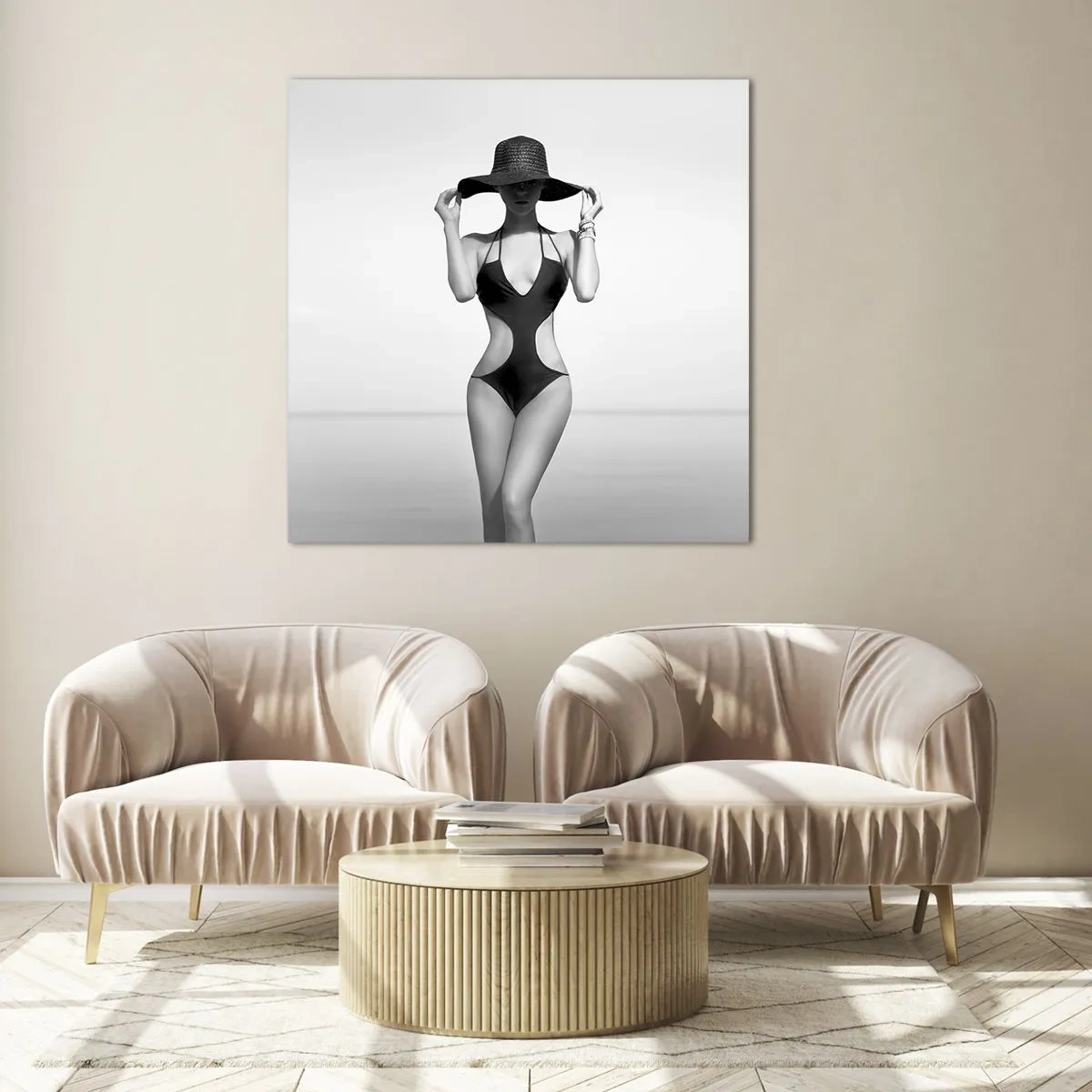 Obraz na skle - Jmenuji se: Elegance - 40x40 cm