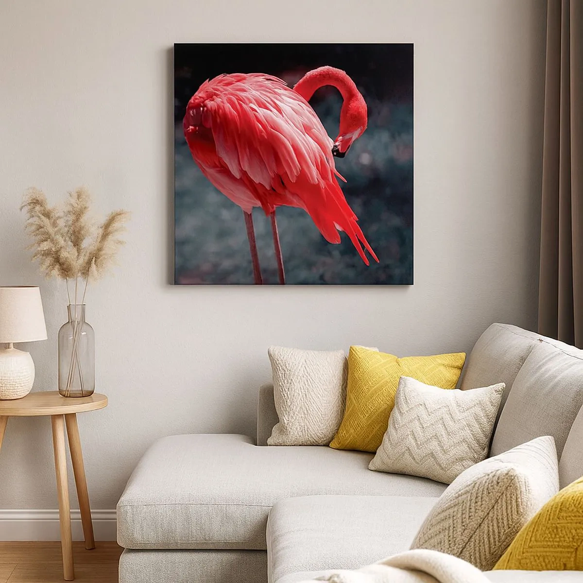 Obraz na plátně - Karmínová báseň přírody - 30x30 cm