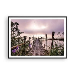 Plakát v černém rámu - Klid a pohoda Asie - 100x70 cm