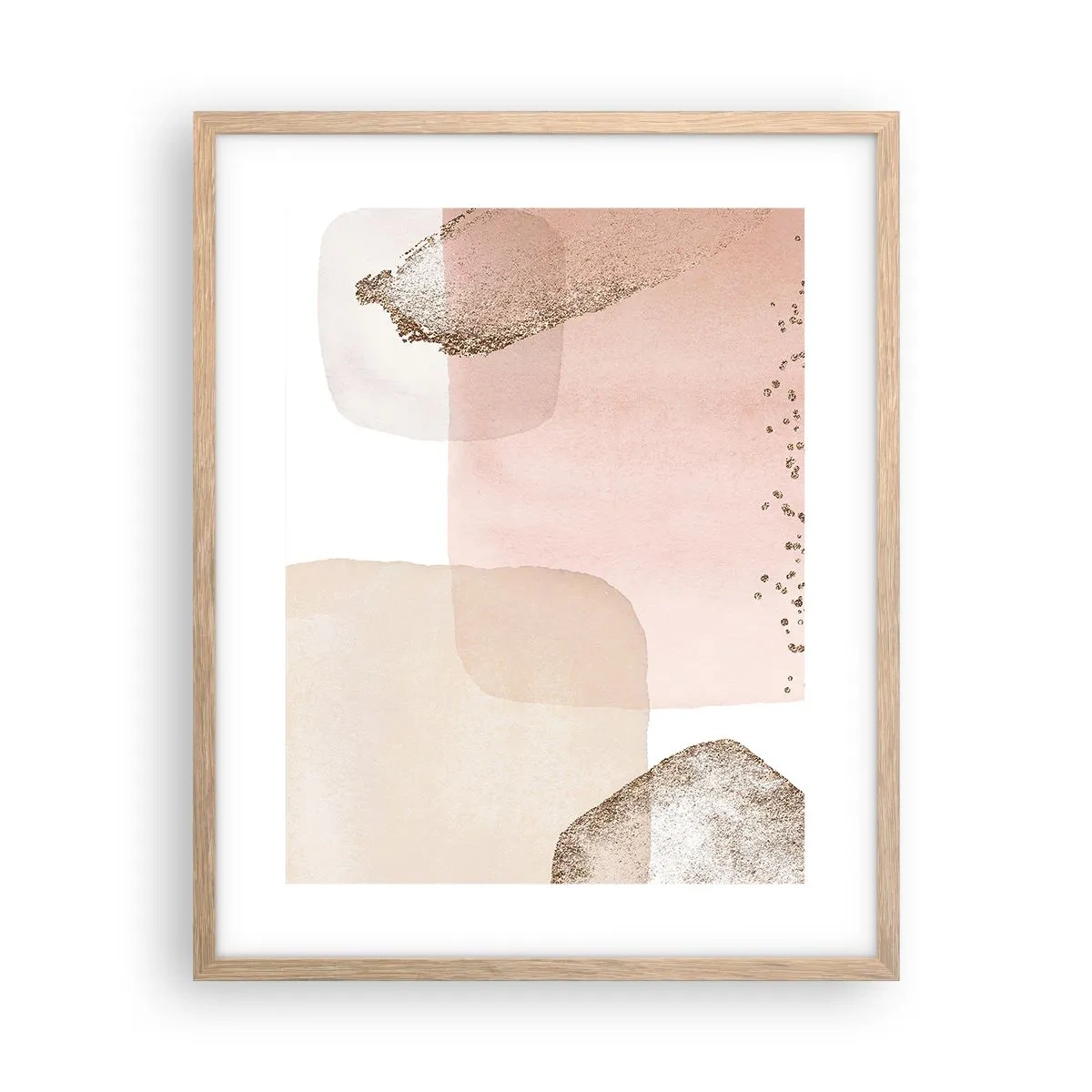 Plakát v rámu světlý dub - Pohled skrze barvy - 40x50 cm