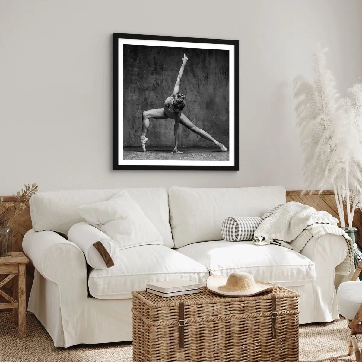 Plakát v černém rámu - Ideál rovnováhy - 40x40 cm