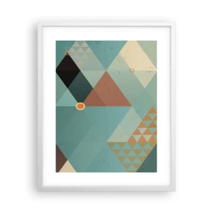 Plakát v bílém rámu - Jednota mnohosti, mnohost jednoty - 40x50 cm