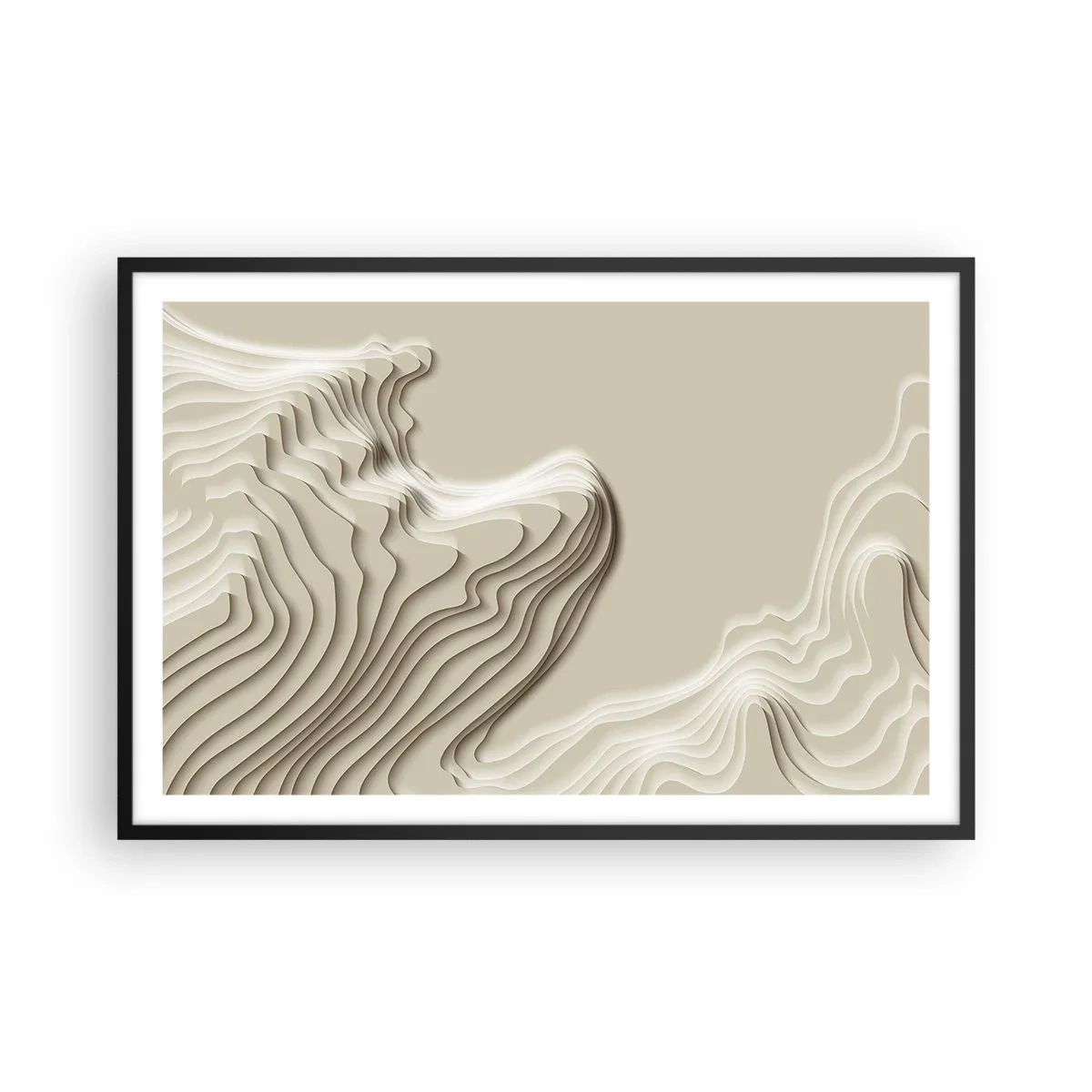 Plakát v černém rámu - Topografie umění - 91x61 cm