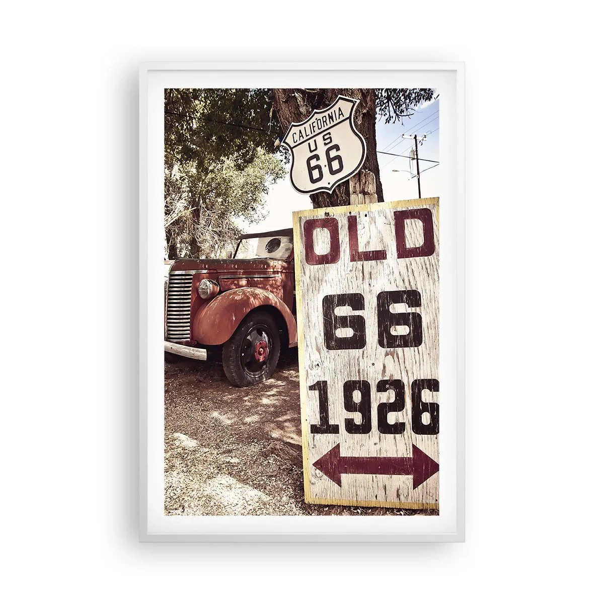 Plakát v bílém rámu - Legenda americké provincie - 61x91 cm