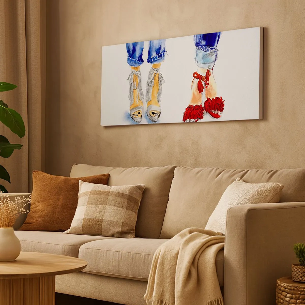 Obraz na plátně - Možná bychom šli na procházku? - 100x40 cm