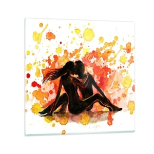 Obraz na skle - A bylo světlo - 50x50 cm