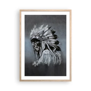 Plakát v rámu světlý dub - Návrat k základům - 50x70 cm