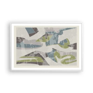 Plakát v bílém rámu - Kompozice za sklem - 91x61 cm