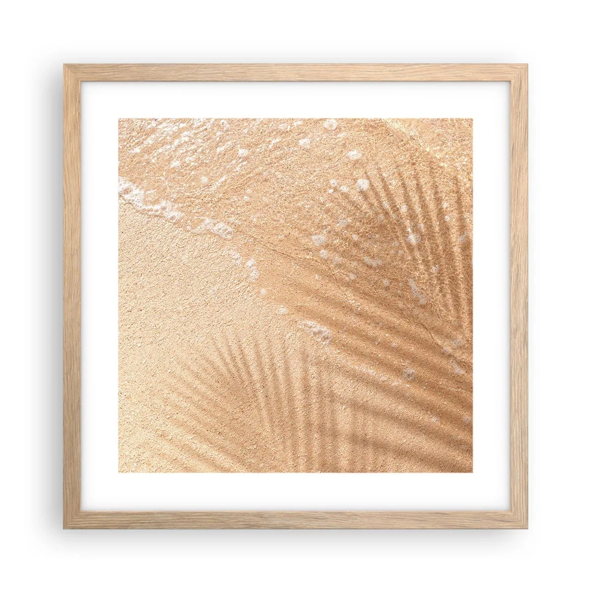 Plakát v rámu světlý dub - Stín horkého léta - 40x40 cm