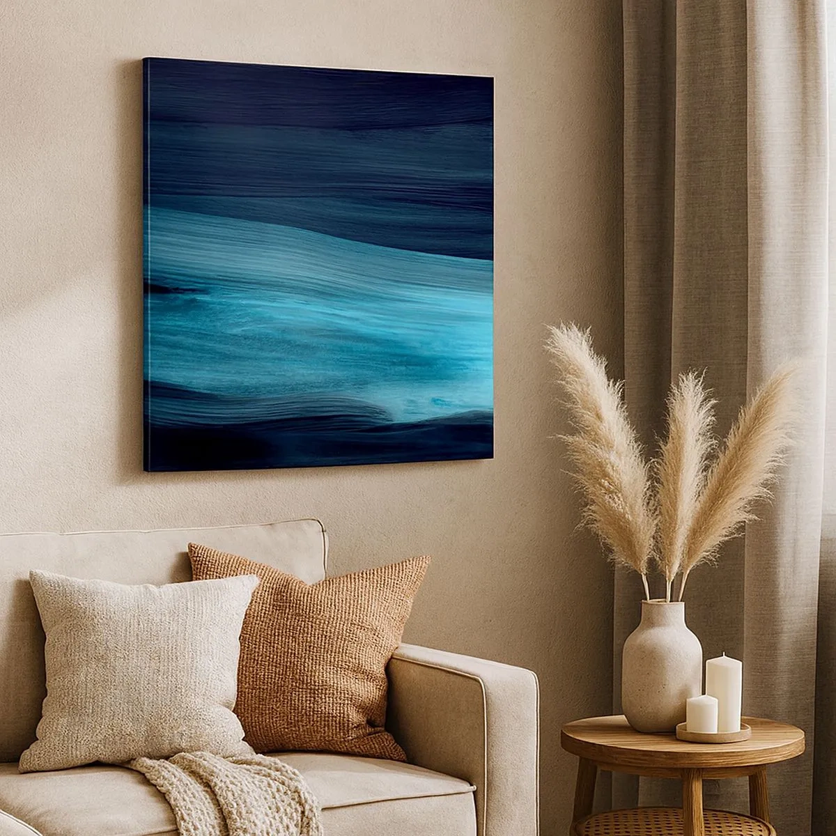 Obraz na plátně - Pluj s proudem - 30x30 cm