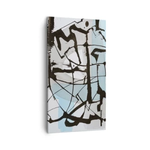 Obraz na plátně - Přesto modrá - 45x80 cm