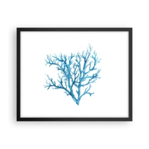 Plakát v černém rámu - Mořský filigrán - 50x40 cm