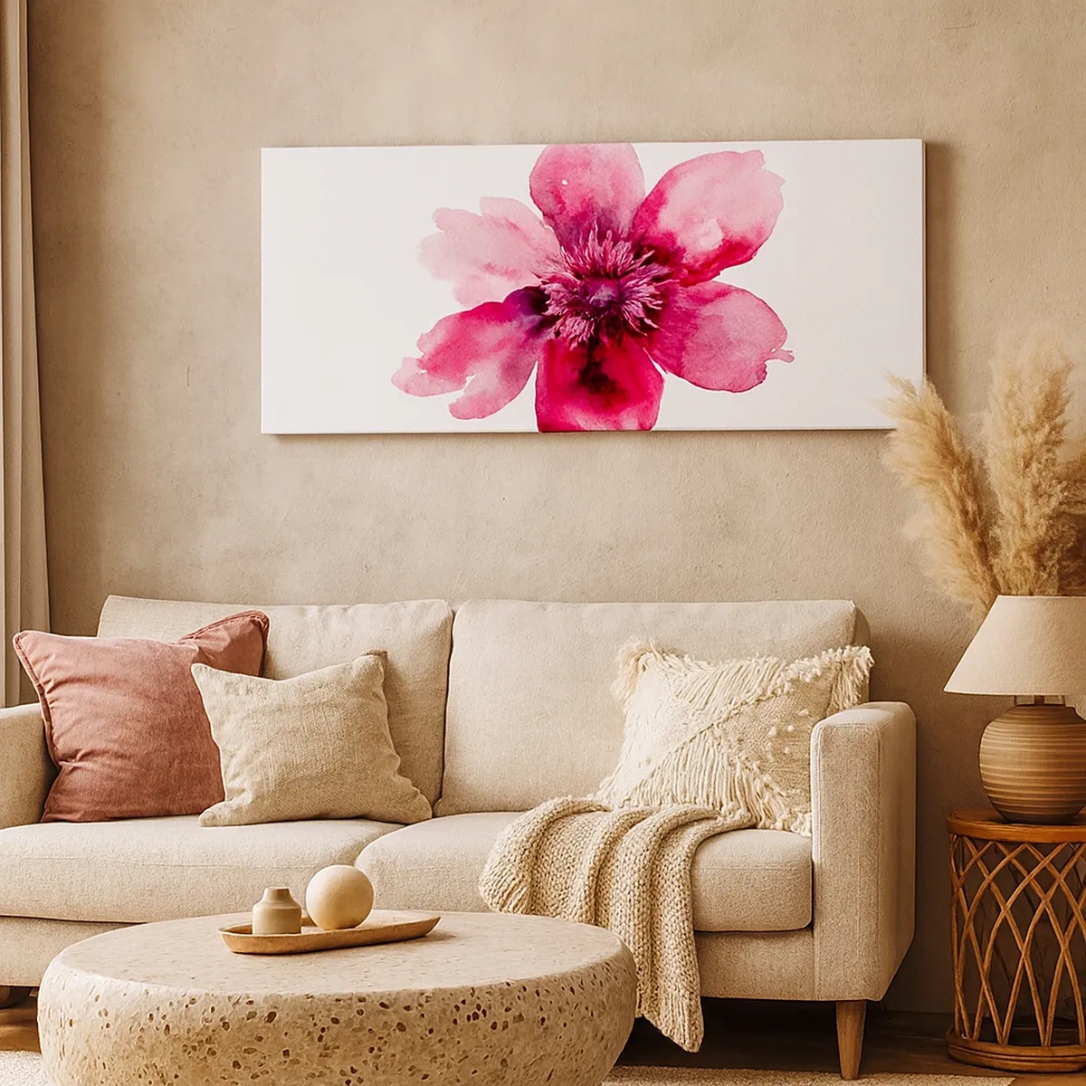 Obraz na plátně - Karmínový voňavý polibek - 30x30 cm