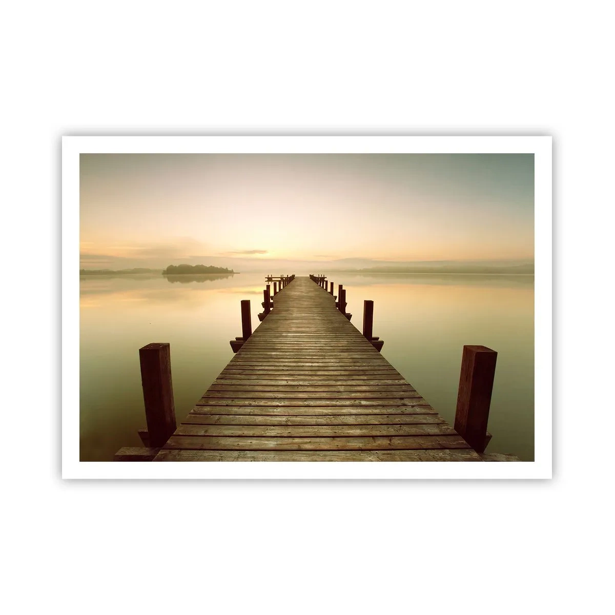 Plakát - Rozbřesk, svítání, světlo - 100x70 cm