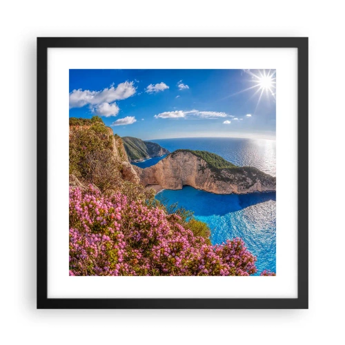 Plakát v černém rámu - Moje velké řecké prázdniny - 40x40 cm