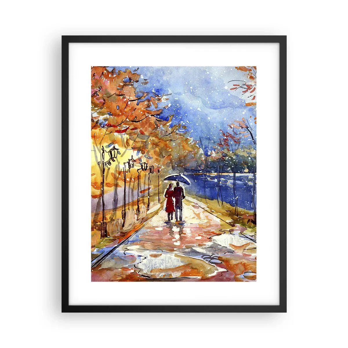 Plakát v černém rámu - Společně k hranici času - 40x50 cm