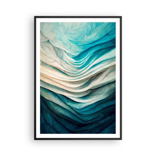 Plakát v černém rámu - Modrá neukojitelnost - 70x100 cm