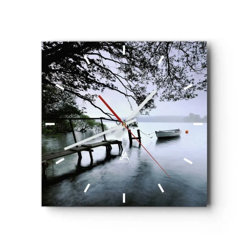 Nástěnné hodiny - Už odpočíváš - 30x30 cm