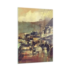 Obraz na skle - Život jako bohatství šedi - 50x70 cm