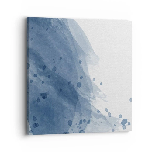 Obraz na plátně - Modrý tyl - 30x30 cm
