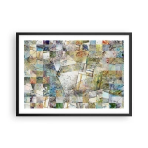 Plakát v černém rámu - Geometrické přeskupení - 70x50 cm