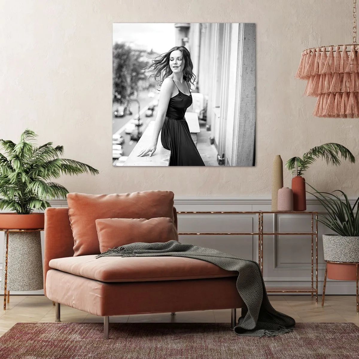 Obraz na plátně - Určitě Pařížanka - 60x60 cm