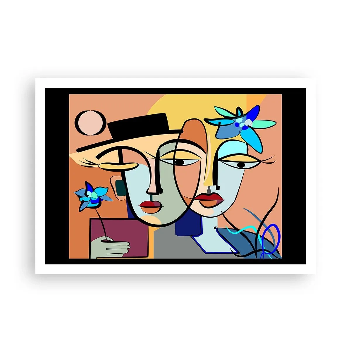 Plakát - Picassovo randez vous - 100x70 cm