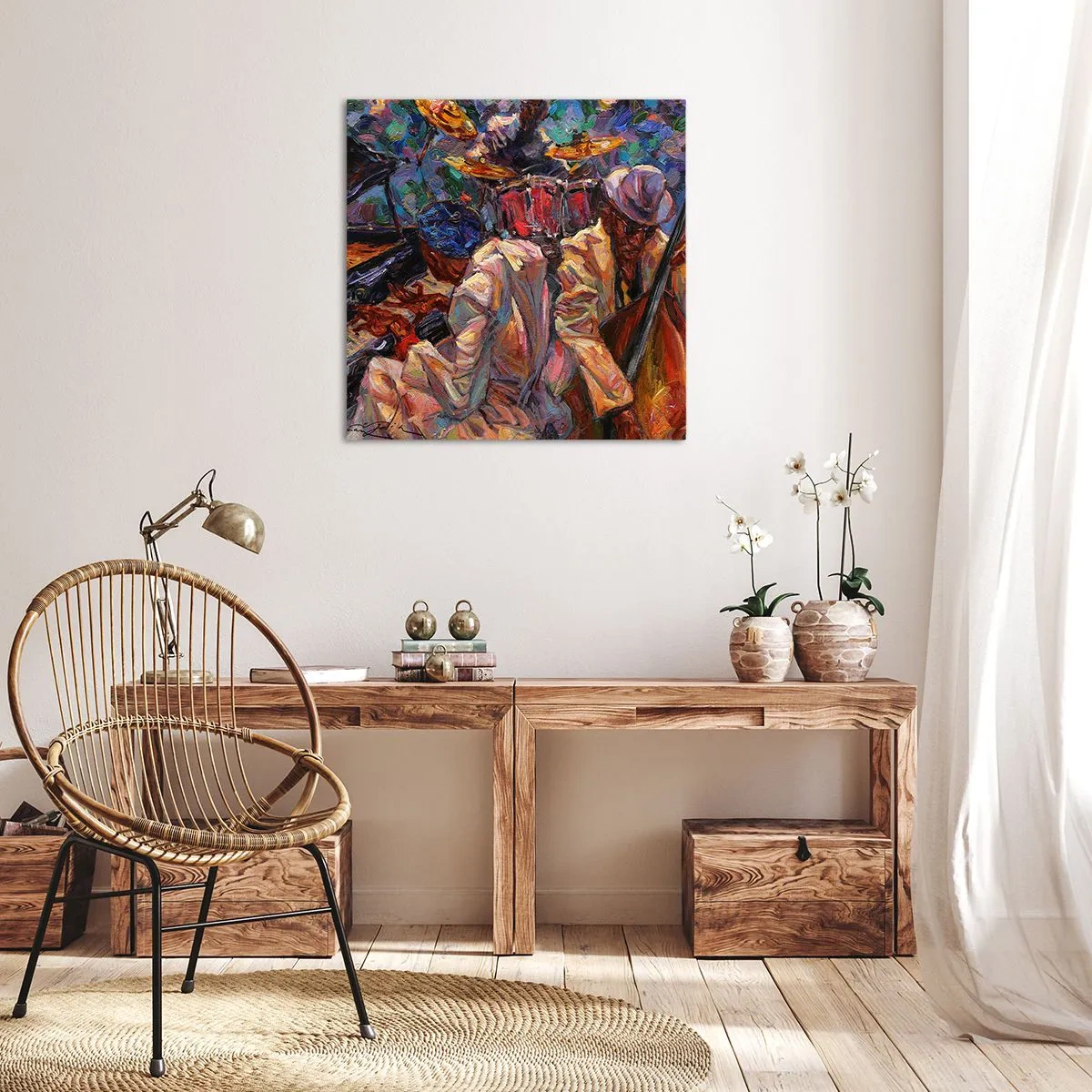 Obraz na plátně - V jednom rytmu - 30x30 cm