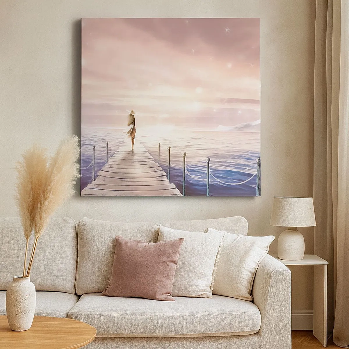 Obraz na plátně - Ve světle snu - 30x30 cm