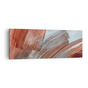 Obraz na plátně - Podzimní větrná abstrakce - 140x50 cm