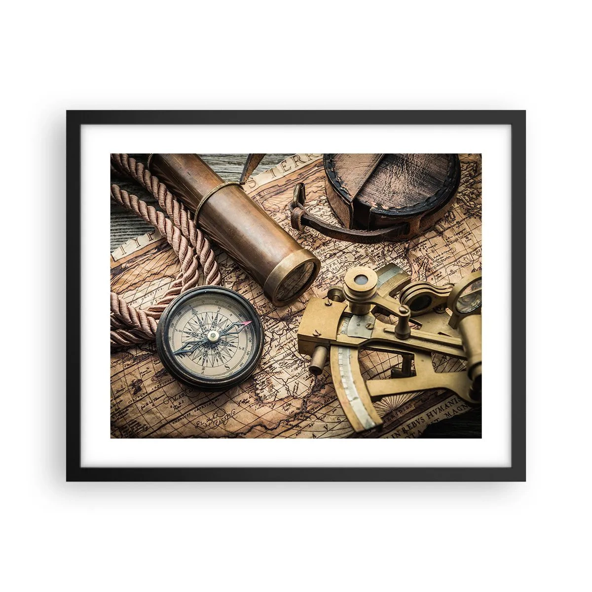 Plakát v černém rámu - Urči směr - 50x40 cm