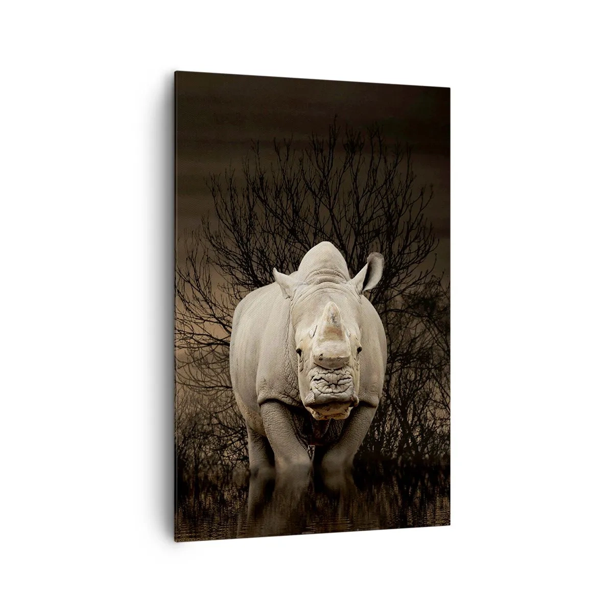 Obraz na plátně - Bílý proti přírodě - 80x120 cm